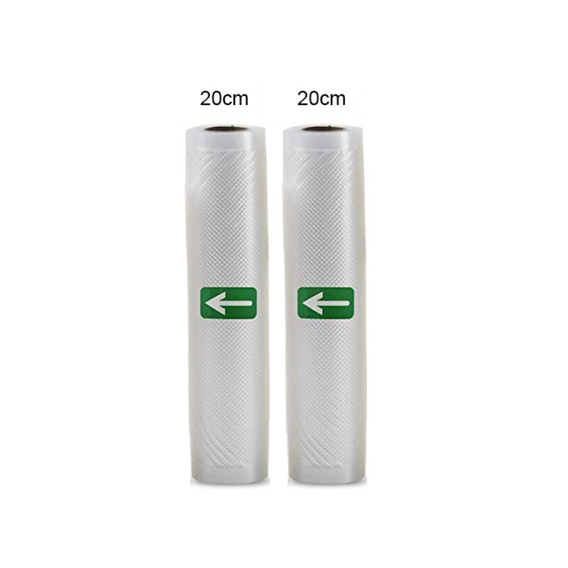 5 rolek/2 rolki Lot do kuchni do jedzenia worek próżniowy torby do przechowywania uszczelniacz próżniowy żywności zachować 12 + 15 + 20 + 25 + 28cm * 500cm: 20cm 2pcs
