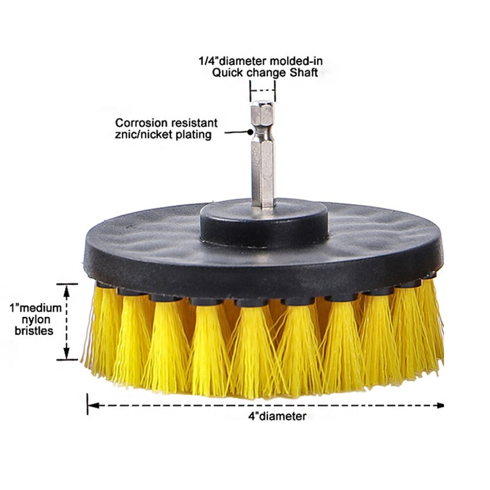 4 zoll Holz Möbel Auto Innenräume Staub Entferner Elektrische Bohrer Peeling Pinsel