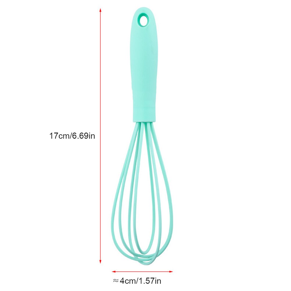 Batidor de silicona para batir, batidor de huevos antideslizante, fácil de limpiar, Espumador de leche, utensilio de cocina, herramienta para batir huevos