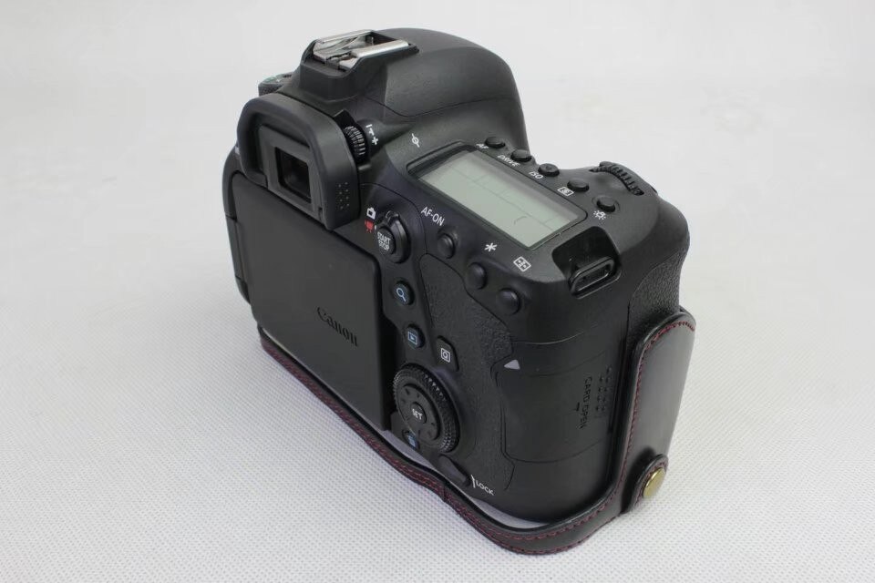 Funda de piel sintética para cámara Canon 6D Mark II 6D II, funda para cámara inferior, batería extraíble, novedad