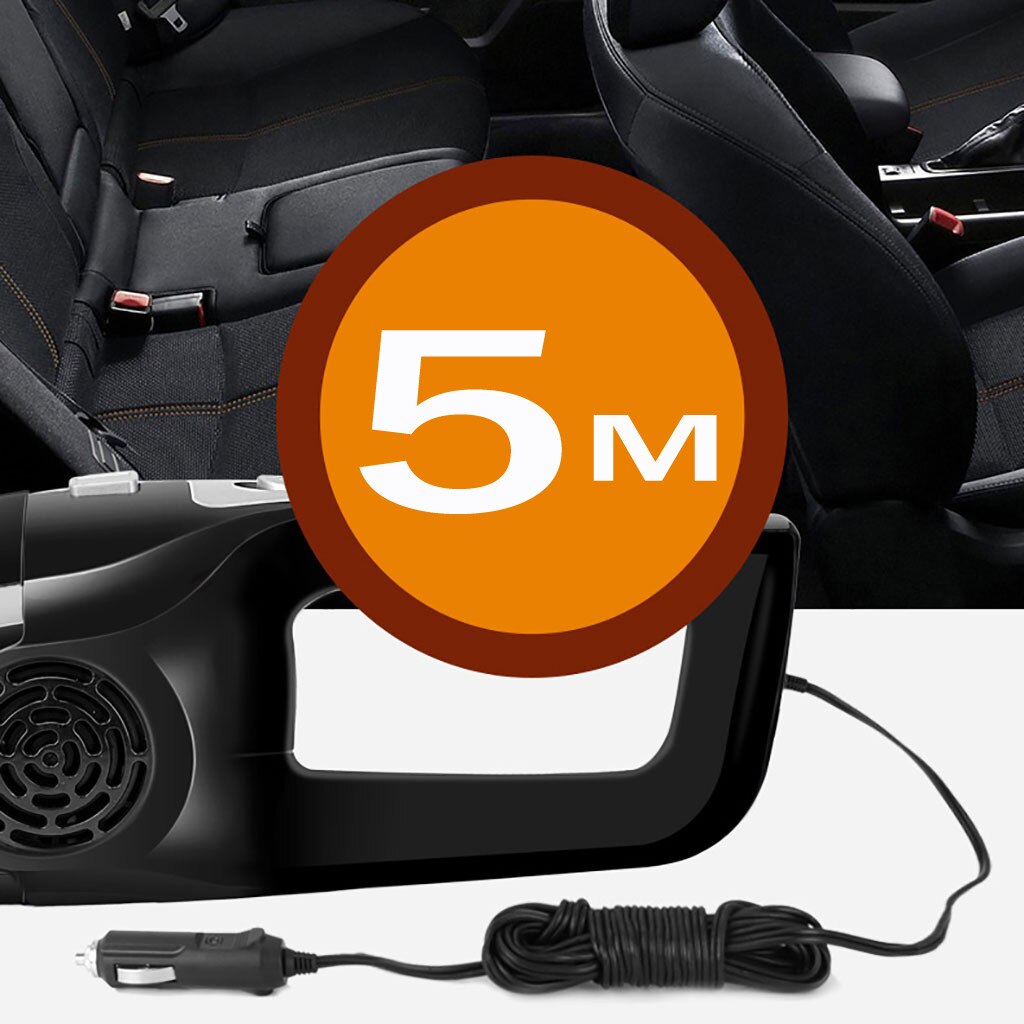 kongyide car vacuum cleaner Handheld 12V 120W Strong Suction Vacuum Cleaner For Car Wet&Dry Dual Use Spare Filter Vacuum Cleaner