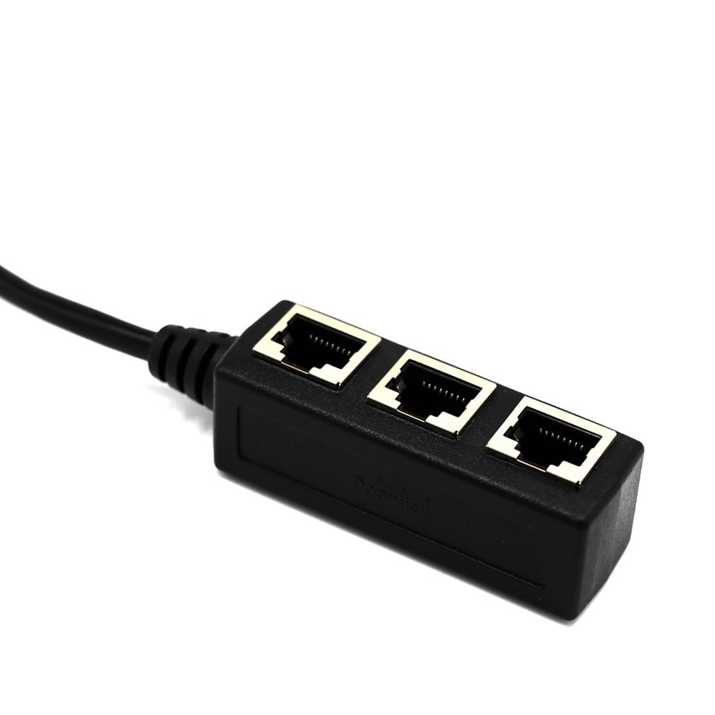 Jakaja ethernet  rj45 kaapelisovitin 1 uros  to 2/3 naaras portti lan verkkoliitin lanka ethernet  rj45 kaapelisovitin