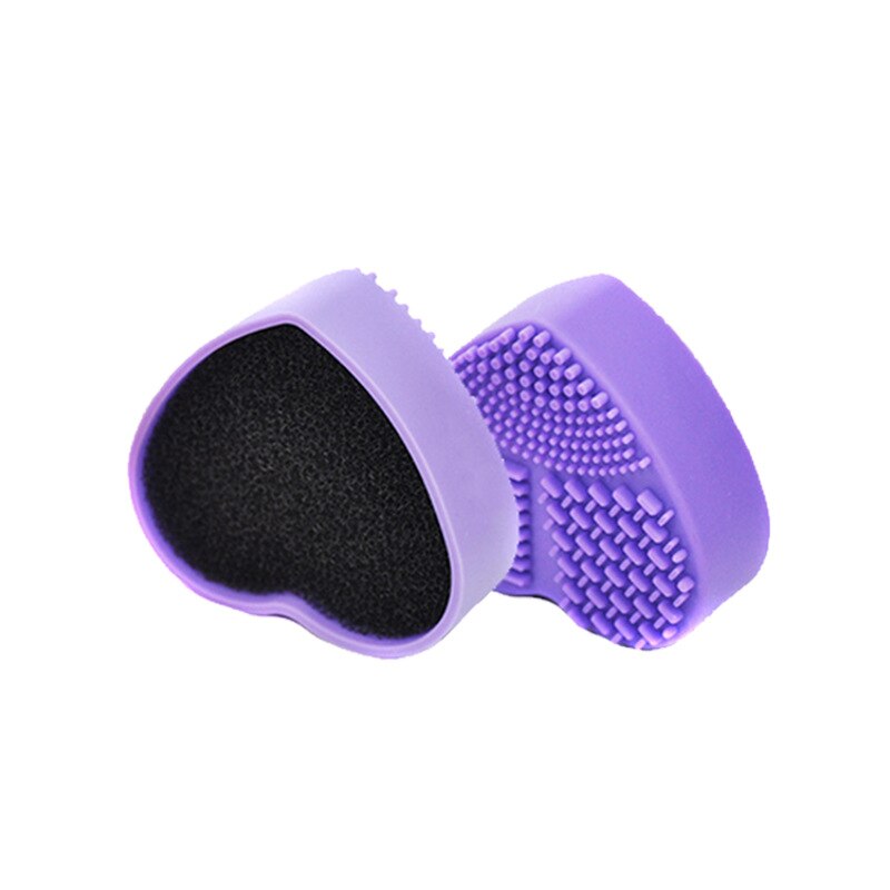 1PC Silicone Makeup Brush Cleaning Glove Sponge Makeup Washing Brush Scrubber Tool Cleaners Cleaning Brushes: B