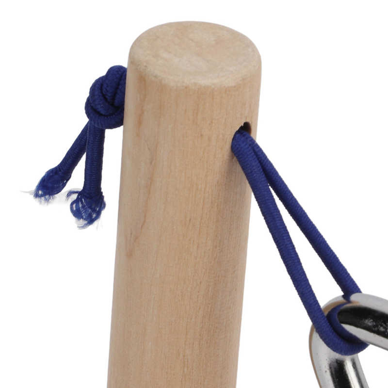 Hand Percussion Triangle with Pine Frame Musical Instrument for Performance Playing Orff Instrument Percussion Triangle