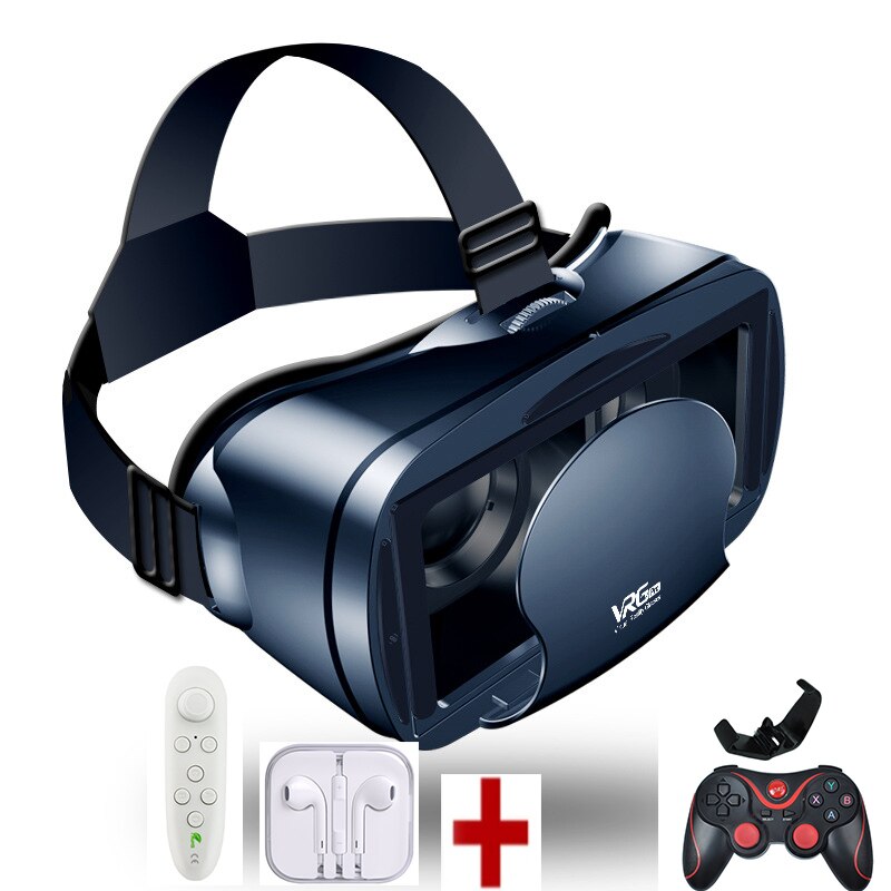 ZK50 VRG Pro occhiali 3D VR schermo intero realtà virtuale occhiali grandangolari visivi VR cuffie per telefoni cellulari da 5 a 7 pollici: J