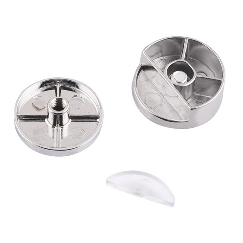 Supporto per staffe di supporto per mensole in lega di zinco con clip per specchio da bagno con morsetto in vetro da 4 pezzi B88