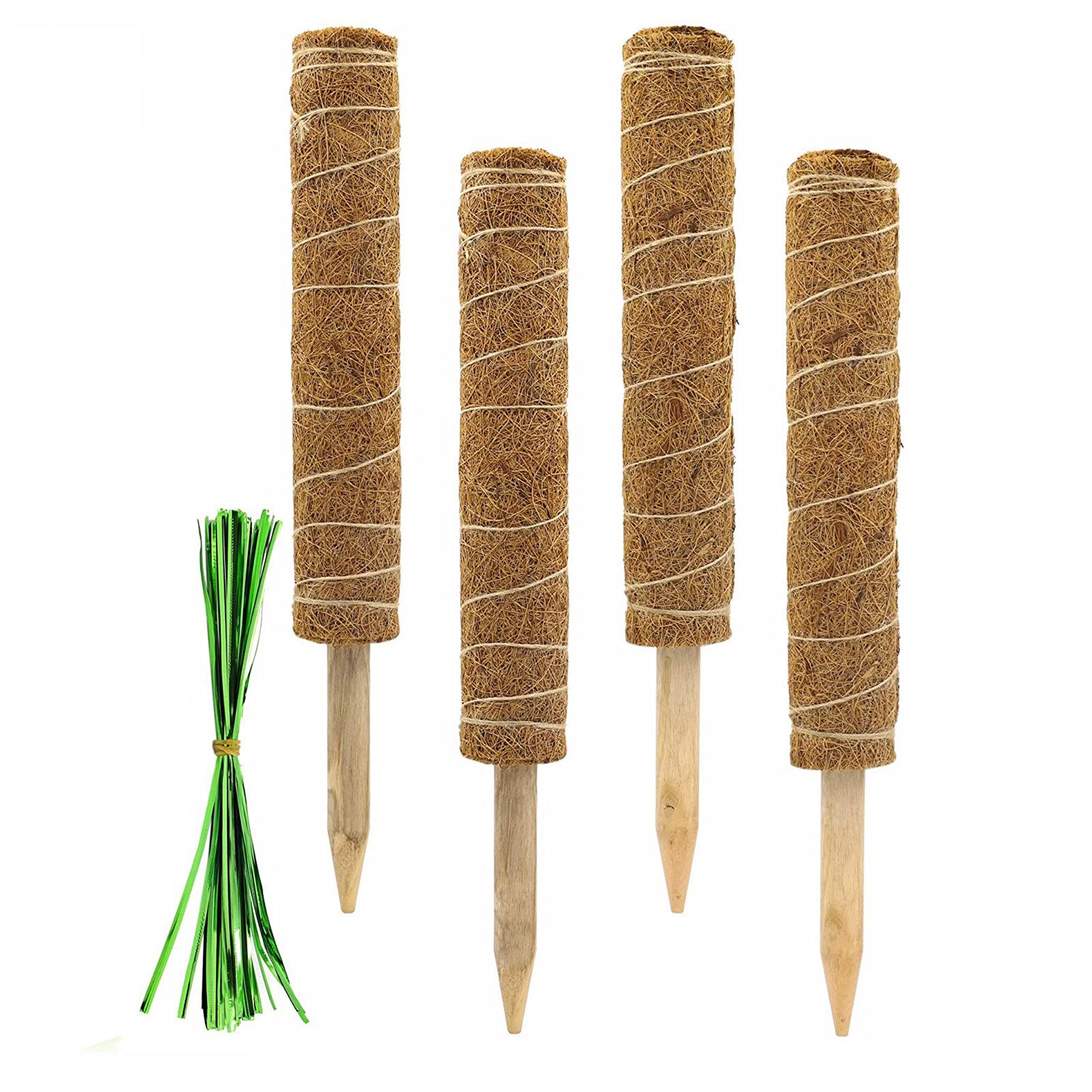 Plant Climbing Coir Totem Pole Safe Gardening Coconut Palm Stick For Climbing Plants Vines And Creepers Auxiliary Tools #4s