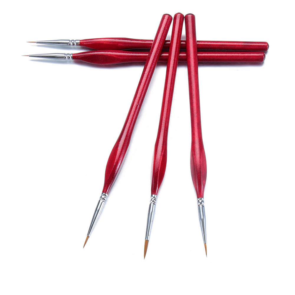 Pinceaux pour dessin Gouache à l'huile | 7 Types, brosse Fine professionnelle, Sable cheveux, brosse de peinture, fournitures miniatures
