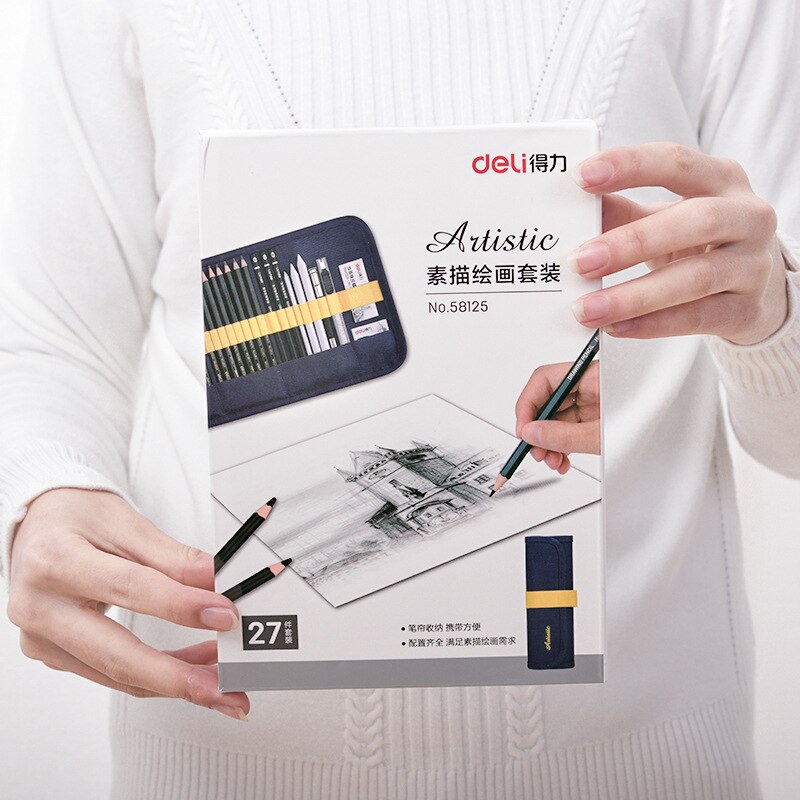 27 pieces per set Sketch pencil set beginner painting drawing tools students with art supplies painting adult set