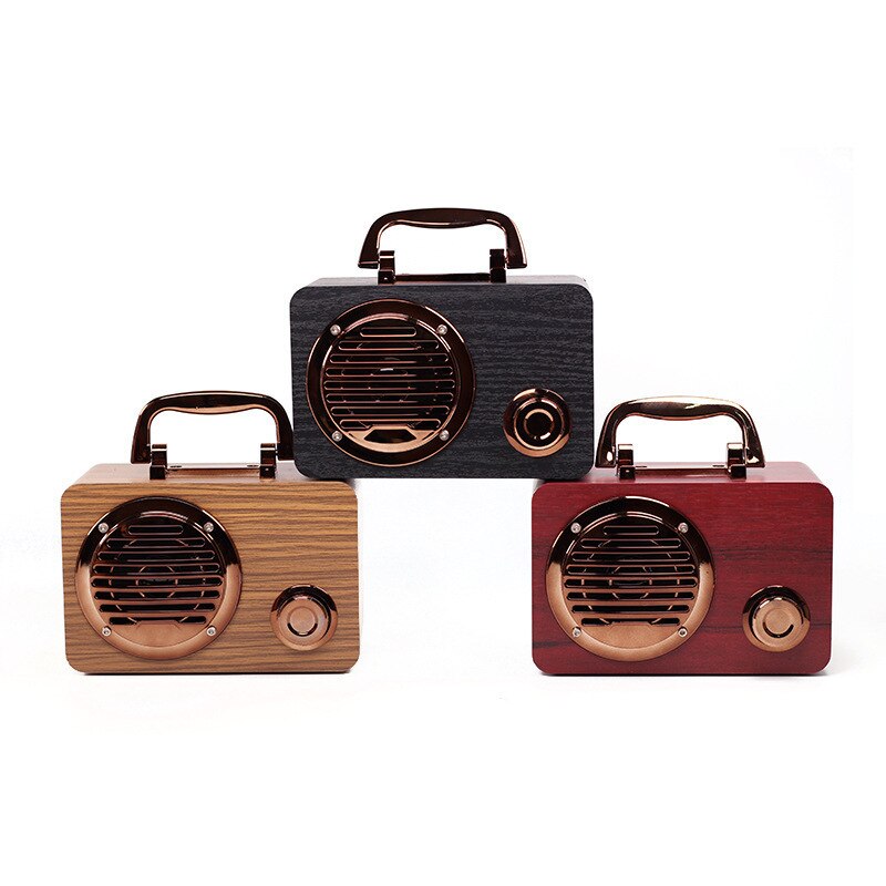 FT3001 Houten Retro Bluetooth Speaker Audio Draagbare Outdoor Speaker Smart Computer Audio