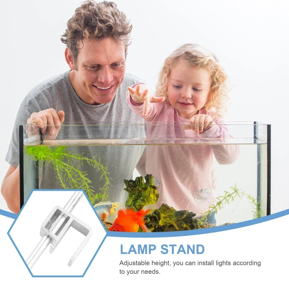 Soporte de montaje ajustable para acuario, luz LED Universal para pecera, Kit de lámpara colgante, accesorios para acuario