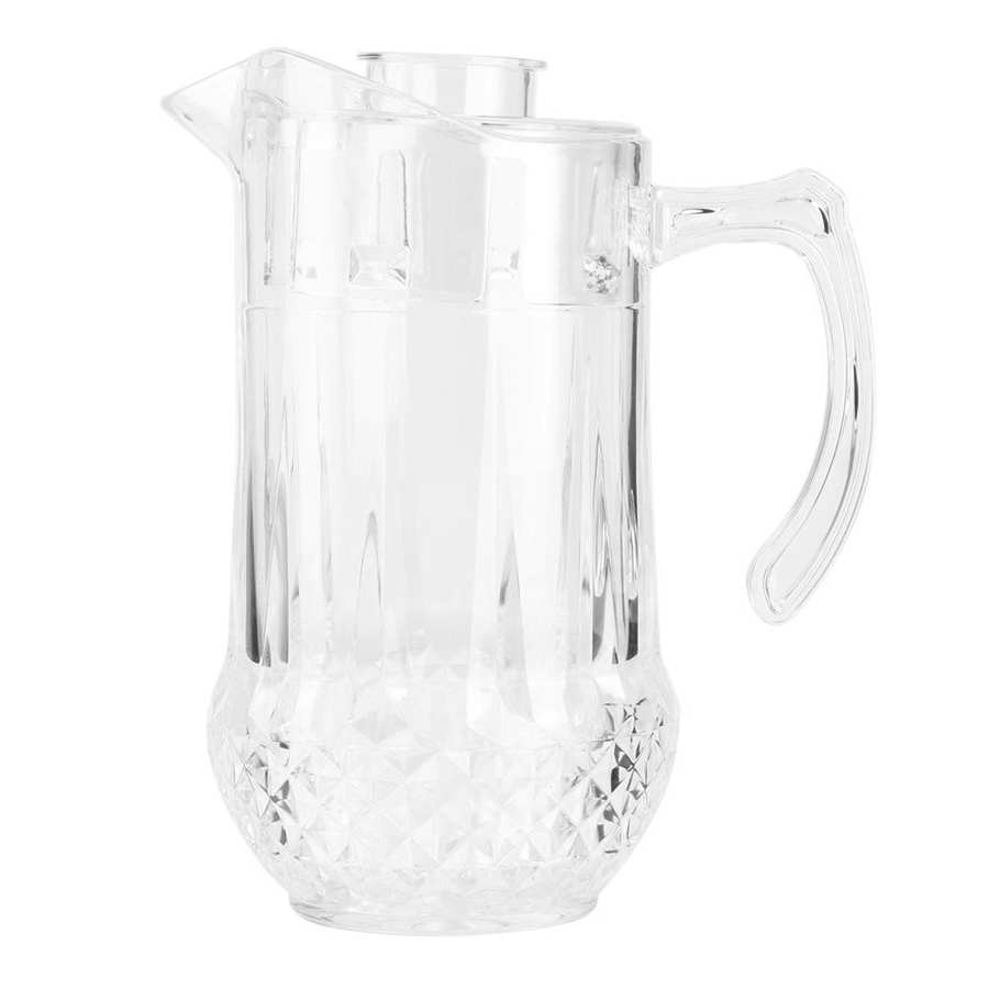 1300ml Acrylic Cold Water Jug Draft Beer Pot Duckbill Kettle with Lid for KTV Bar Hotel Household Water Pot