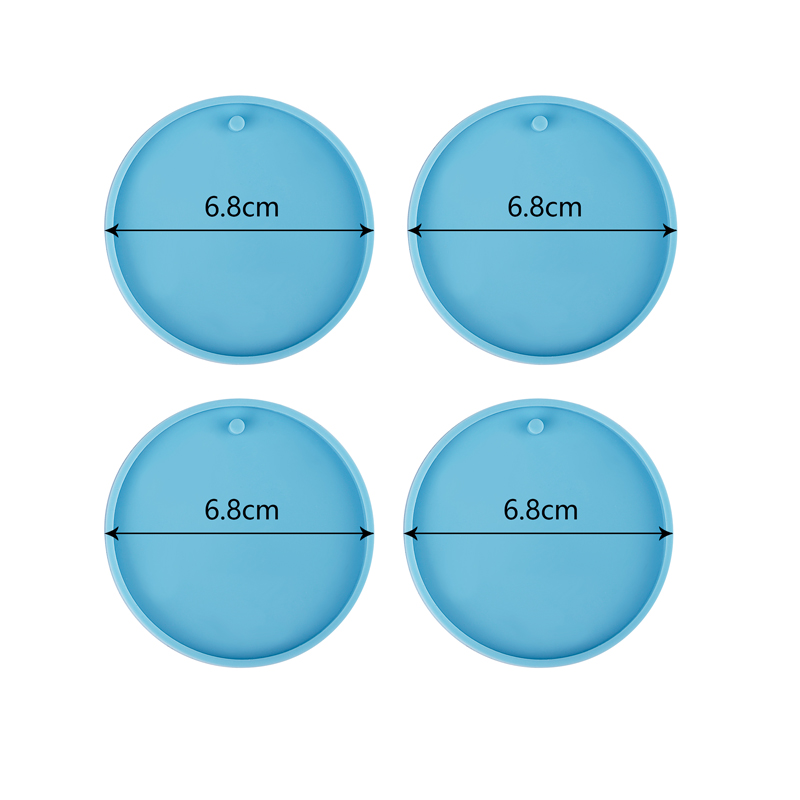 4/5Stck Weihnachten Ball Anhänger UV Epoxid Silikon bilden Blau/Rosa Schlüsselbund Harz Formen DIY Handwerk schmuck Dekorationen Gießen Werkzeuge: Grün