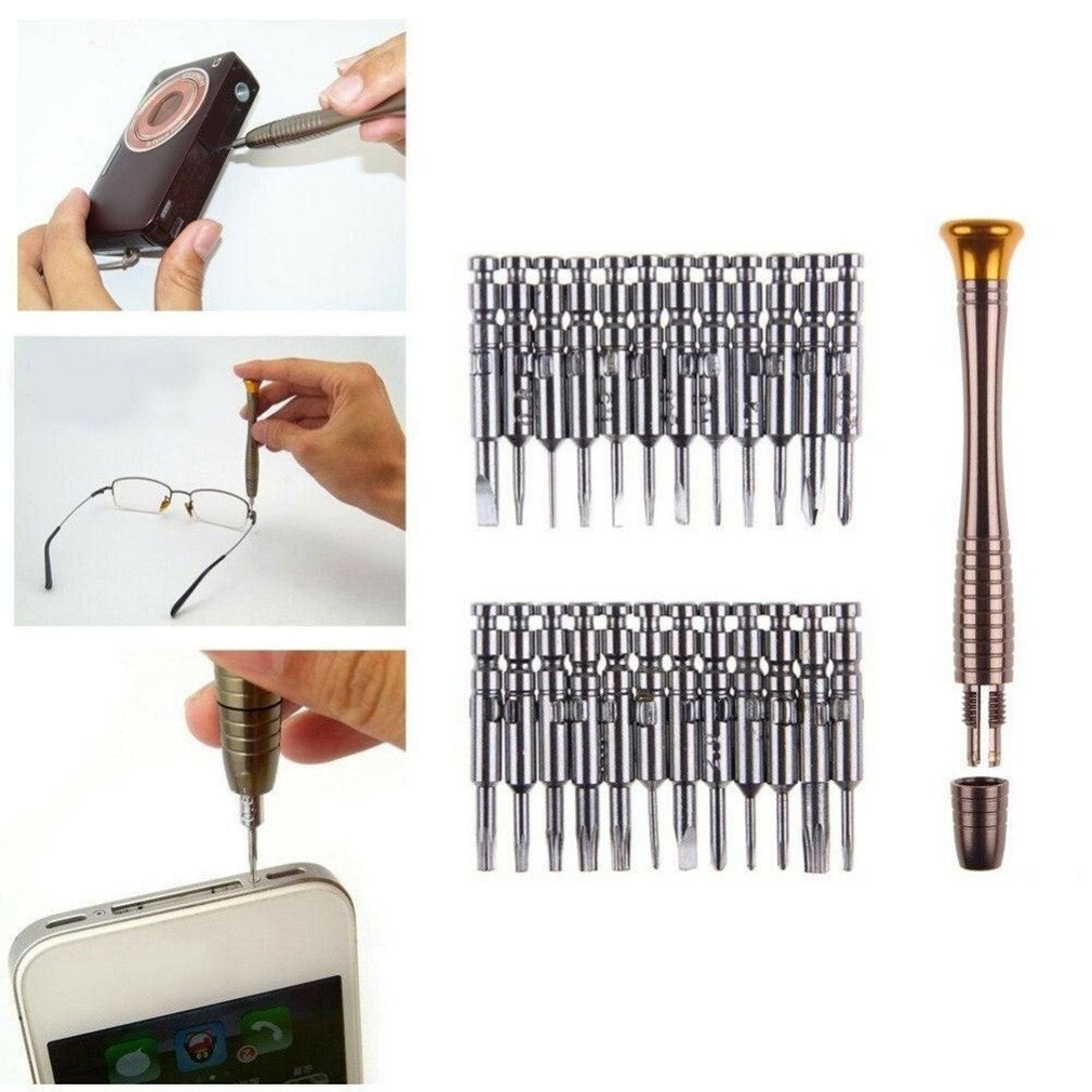 25 In 1 Mini Screwdriver Torx Tool Kit Set Fix Screwdriver Mobile Phone Laptop Glasses Repair Tool Set