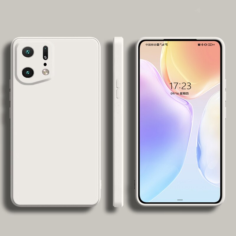 Coque souple en Silicone pour OPPO Find X5 Pro, étui de téléphone liquide