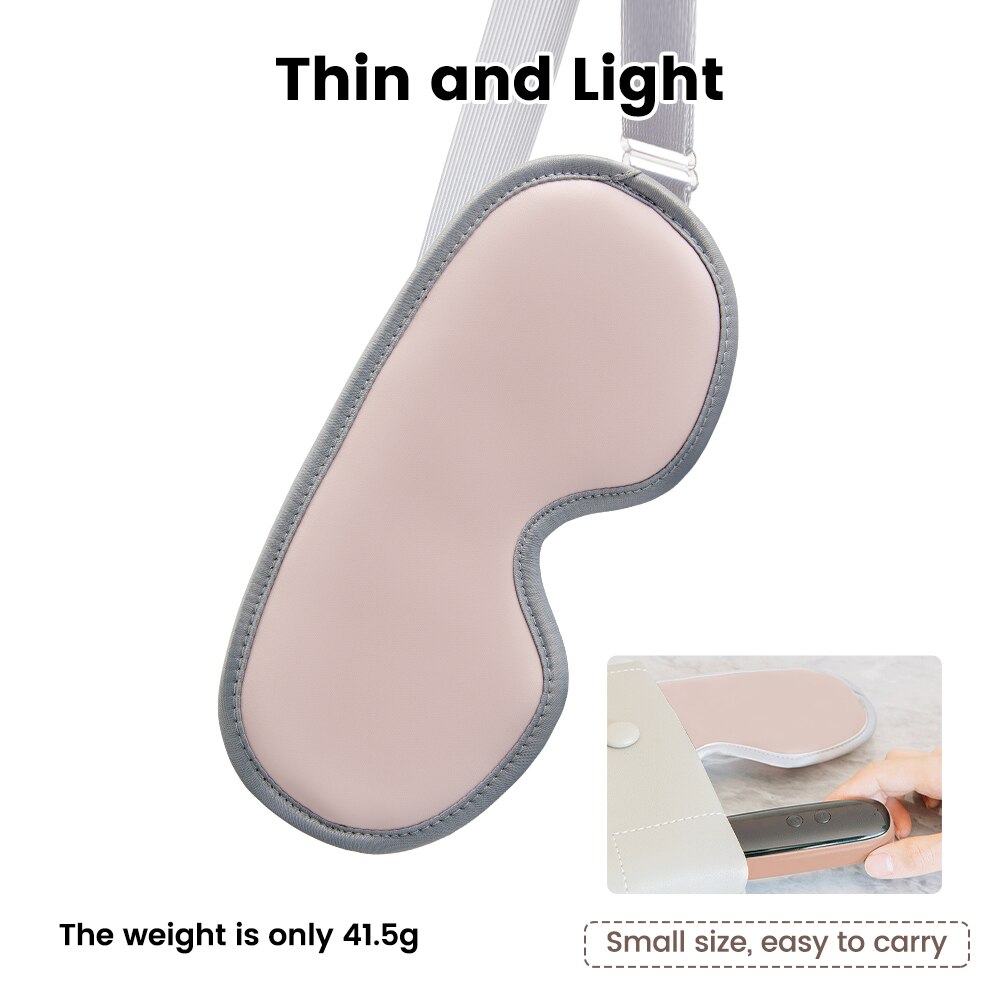 Sleep Heated 3D Sleeping Mask Vibration Kneading Sleeping Aid Eyepatch Compress Therapy Relieves Fatigue Shade Block Light