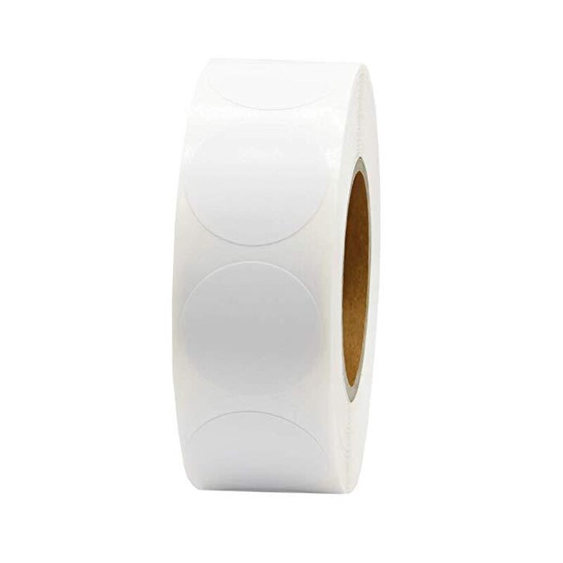500pcs per lot Round solid color stickers Self-adhesive packaging assortment mark decorative label sticker for kids scrapbooking: White-500pcs