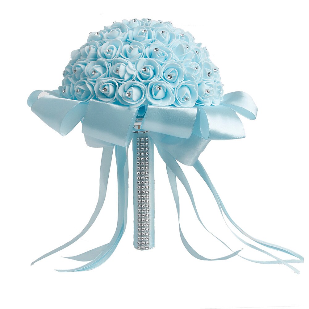 Kunstmatige Bruidsboeket Handgemaakte Beauty Foam Rozen Bruidsboeket Party Decoratie Accessoires