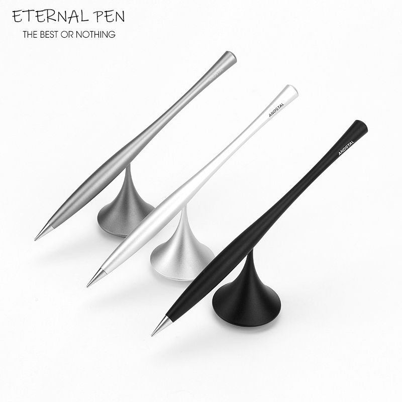 Andstal 1Pc Zwart/Zilver/Grijs Eeuwige Pen Inktloze Pen Metalen Eeuwige Potlood Lapiz Eterno Voor Kantoor levert Briefpapier