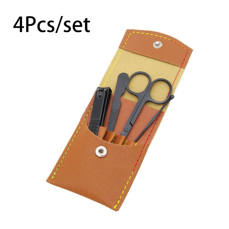 Ensemble de ciseaux de pédicure professionnels, coupe-ongles en acier inoxydable, crochet d'aigle, manucure Portable, ensemble d'outils de coupe-ongles, 4/12/16 pièces: 4Pcs-Y