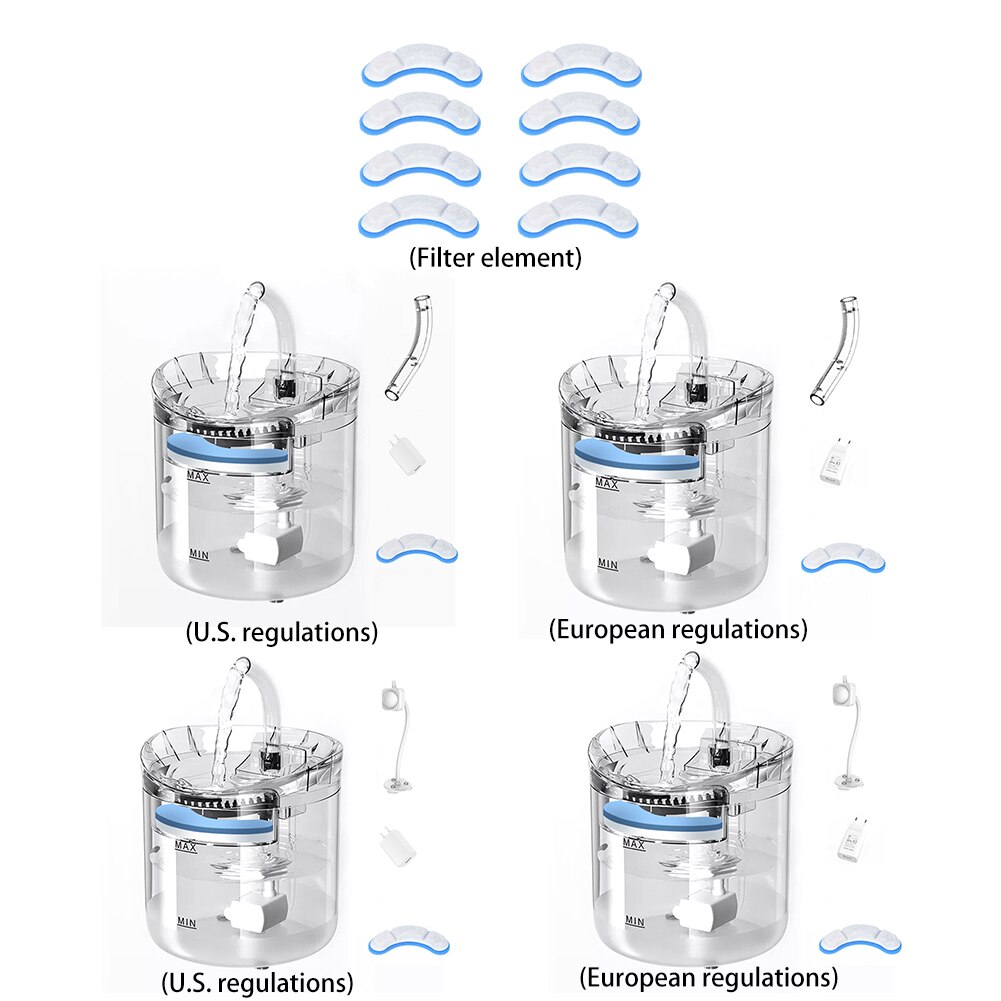 Kat Fontein Filter Automatische Sensor Drinker Ontmoette Kraan Hond Water Dispenser Transparante Filter Drinker Kat Hond Pet Feeder