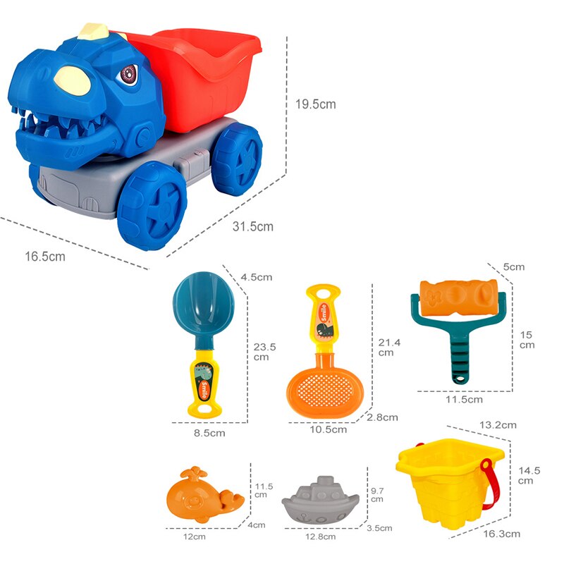 Kids Beach Toys Baby Beach Play Set Children Sandbox Set Summer Sand Play Sand Dredging Tools Sand Water Game Play Snow Toys