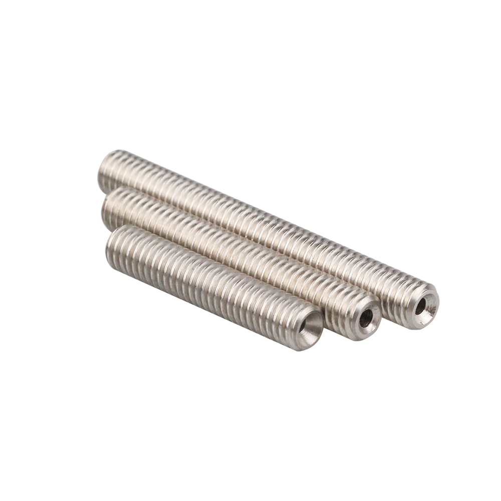 Stainless Steel Throat M6 30/40/50mm Threaded For MK8 MK9 1.75mm Filament 3D Printers Parts PTFE Tube Full Metal Part 4.1