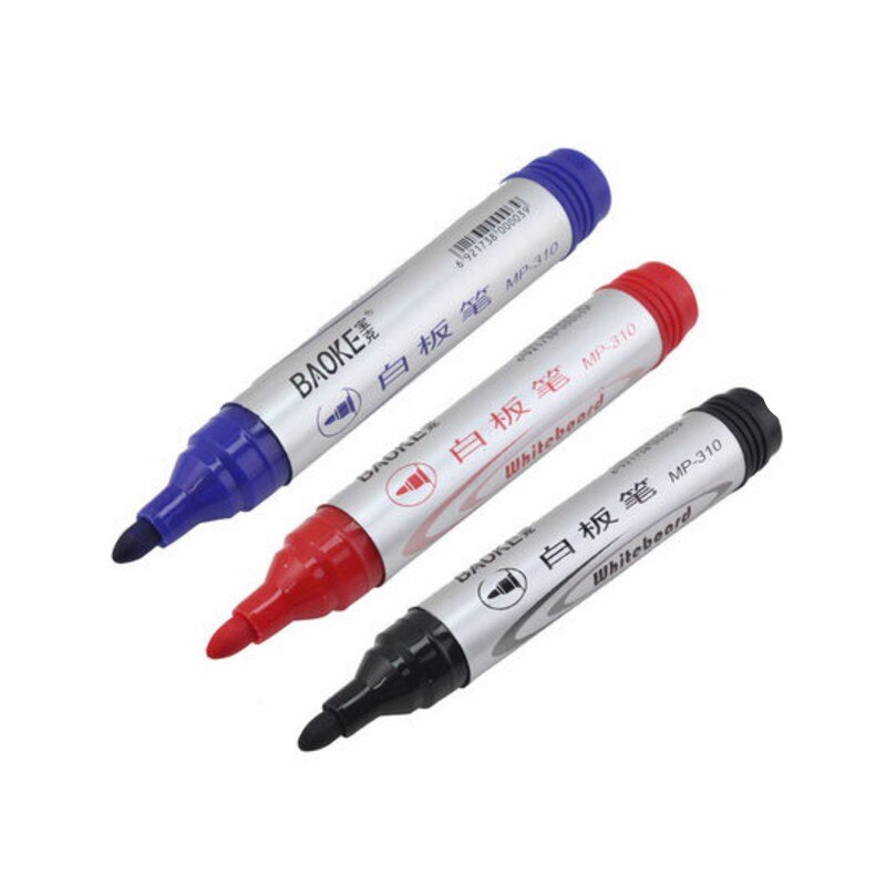 1 pcs Erasable Marker Pen Repeated Filling Whiteboard Marker Pen School Dry Erase Markers Blue Black Red Office Supplies