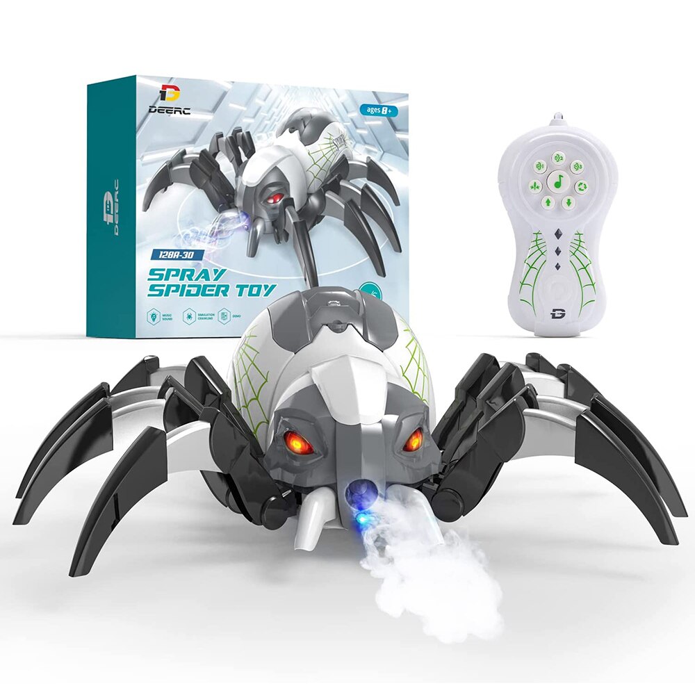 Remote Control Spider RC Moving Spray Spider Robot Toys for Kids Wireless Remote controlled Toy with Real Music Effe Best: Default Title