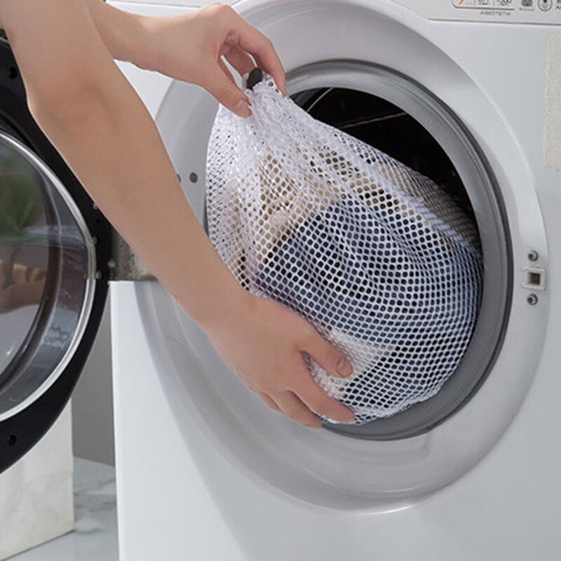 Laundry Bag For Dirty Clothes With Drawstring Large Capacity Foldable Travel Storage Pouch Washing Machine Care Accessories