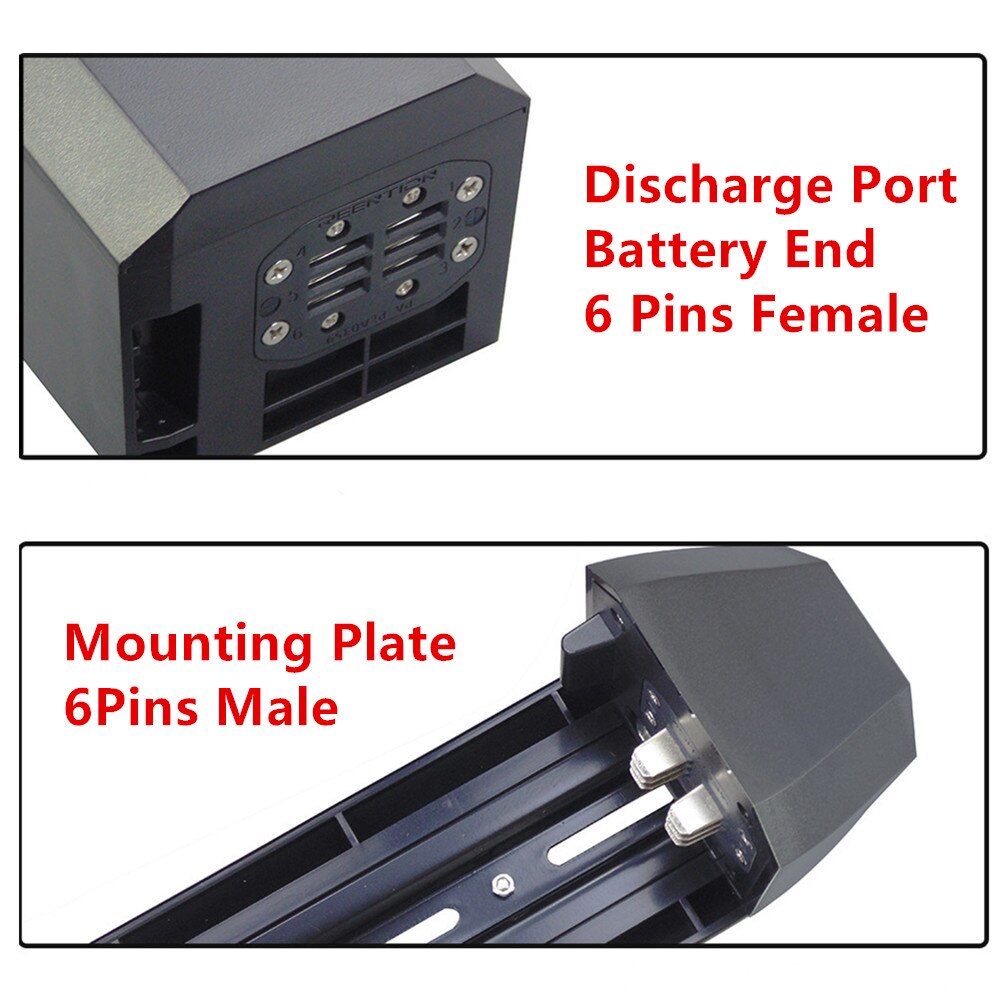 36Volt 48Volt Electric Bike Battery Box 50 52 pcs 18650 cells E-bike Battery Case Solutions Side Open Release Ebike Battery Box