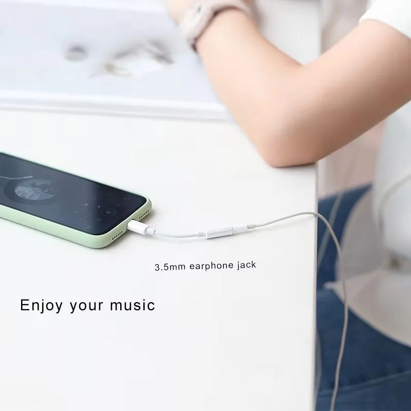Adapter Lightning na 3,5 mm Aux Kabel audio z gniazdem 3 5 Kabel słuchawkowy Konwerter Kabel adaptera audio słuchawek