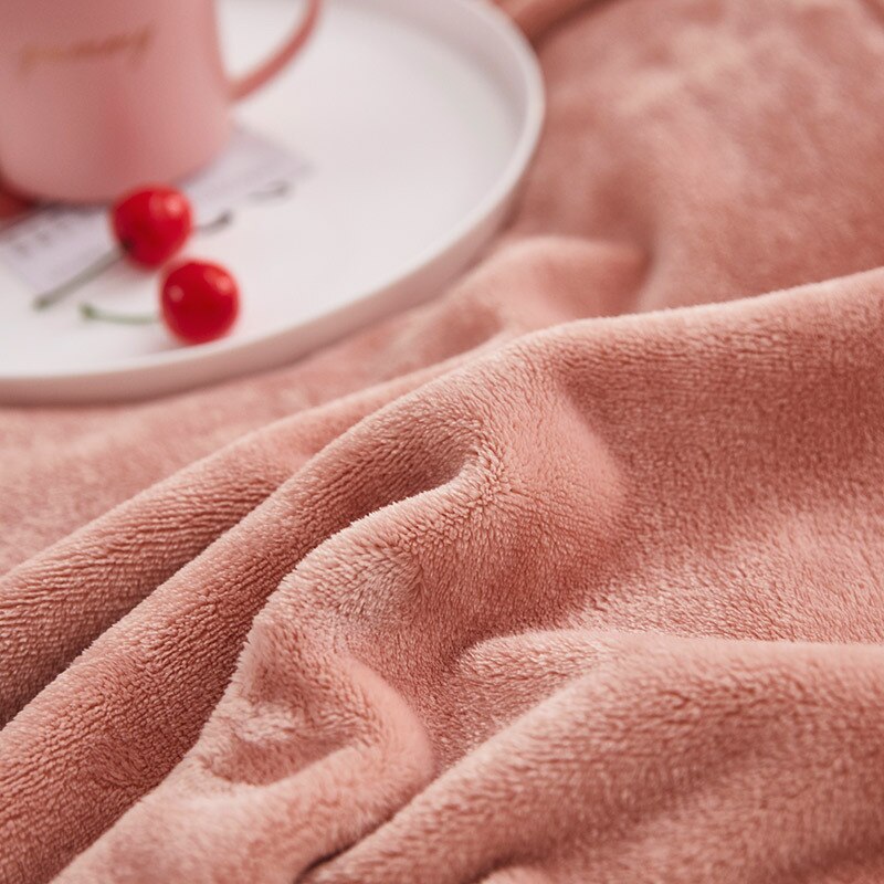 Yaapeet Winter Flannel Blanket Double Thicken Warm Throws Blanket Super Sofa Heavyweight Decorative Bed Blanket 200x230cm
