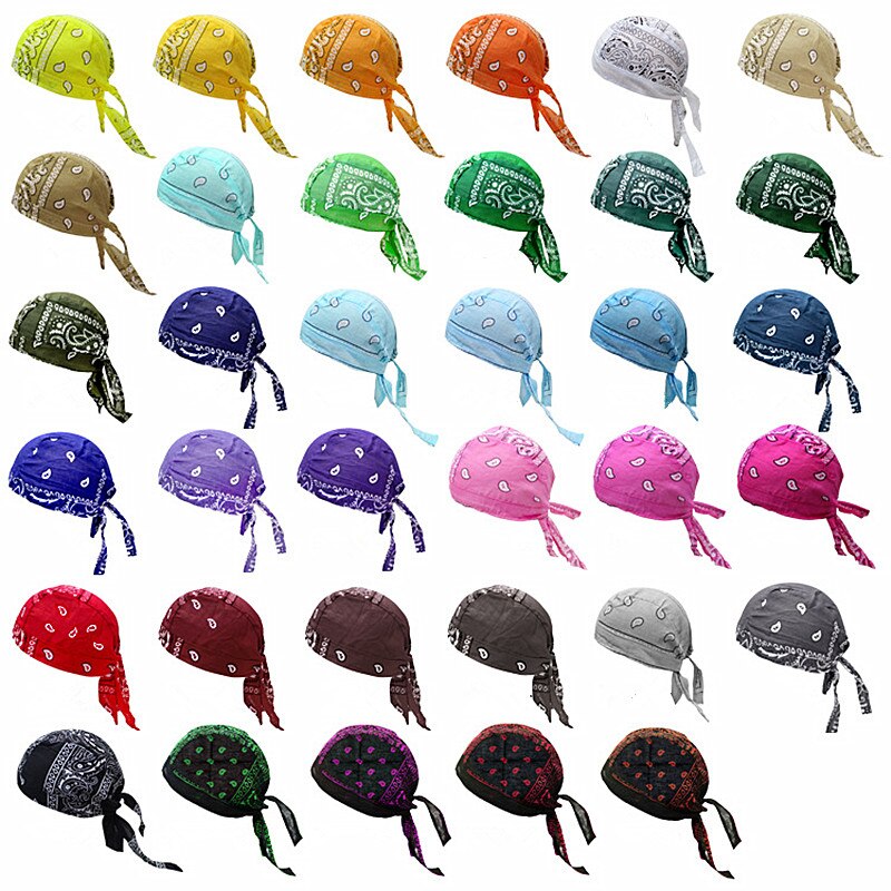 Foulard de cyclisme multicolore en coton imprimé, couvre-chef pour le sport en plein air, style Hip-Hop, Pirate, américain et européen