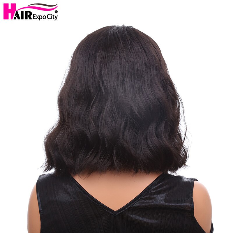 16inch Short Bob Lace Front Wigs Body Wave Synthetic Hair Wig Brown Lace Front Wig For Black Women Heat Reaistant Hair Expo City: Default Title