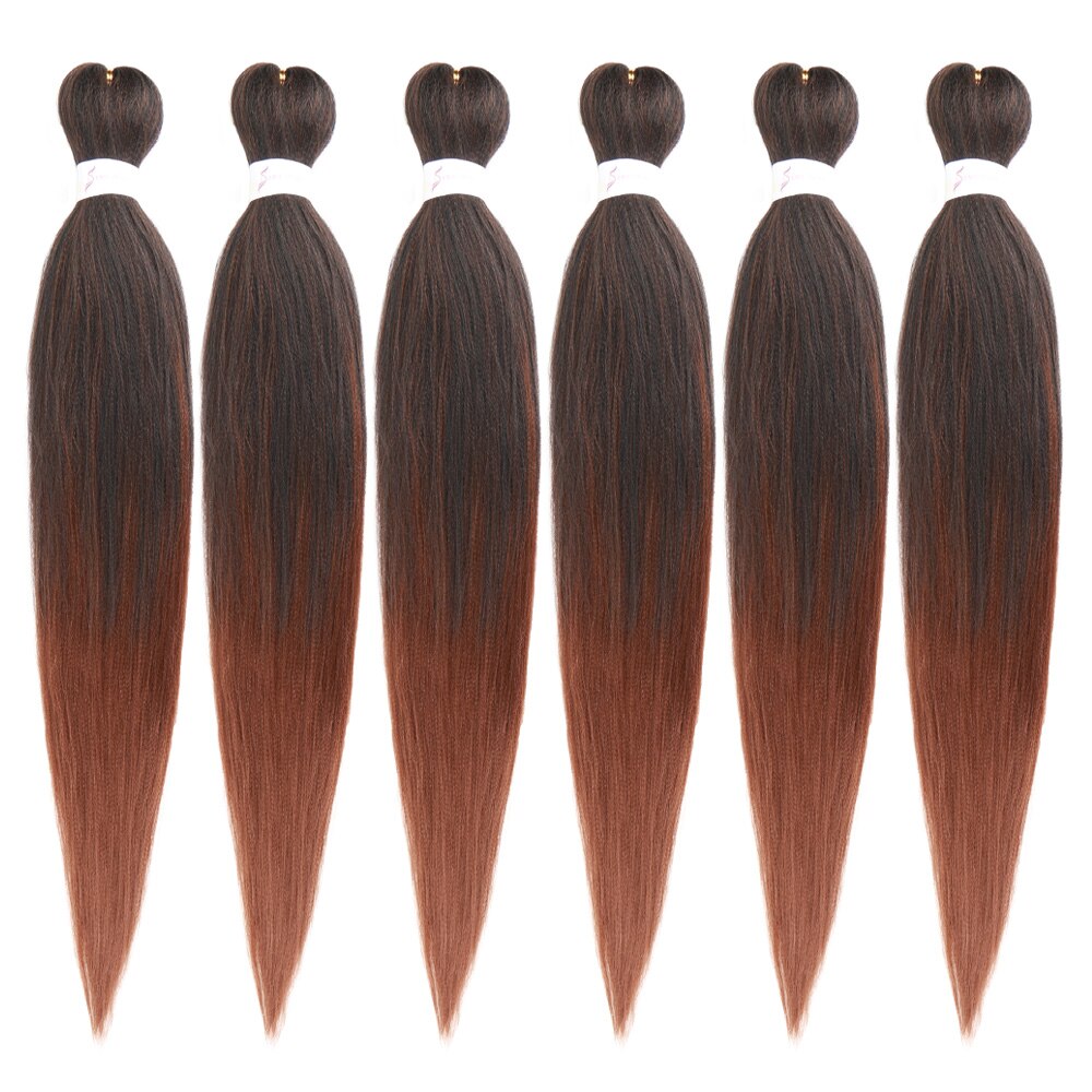 Longue 26 "facile tresse Crochet cheveux eau chaude réglage Pure/ Ombre Jumbo tresses cheveux 90 grammes Extensions de cheveux synthétiques pour les femmes