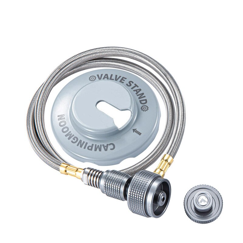 Outdoor Camping Gas Stove and Gas Canister Extent Hose 1 To 2 Ports Connector Adapter: 60cm