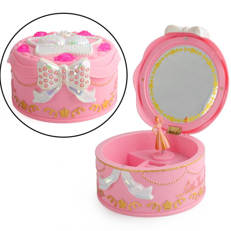 Girls Musical Jewelry Boxes Ballerina Rotating Music Box Gramophone Toys for Children Kids Birthday