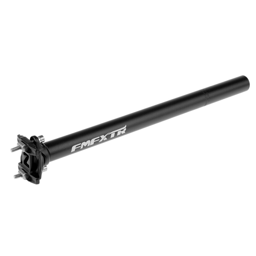 Tija de sillín para bicicleta ligera, tubo de asiento para bicicleta con cuentagotas de aleación de aluminio: Black 27.2x400mm