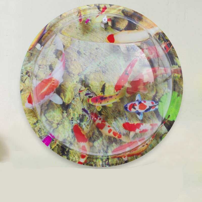 Acrylic Fish Bowl Wall Hanging Aquarium Tank Aquatic Pet Supplies Pet Products Wall Mount Fish Tank For Betta Fish: Koi fish / 28.5cm