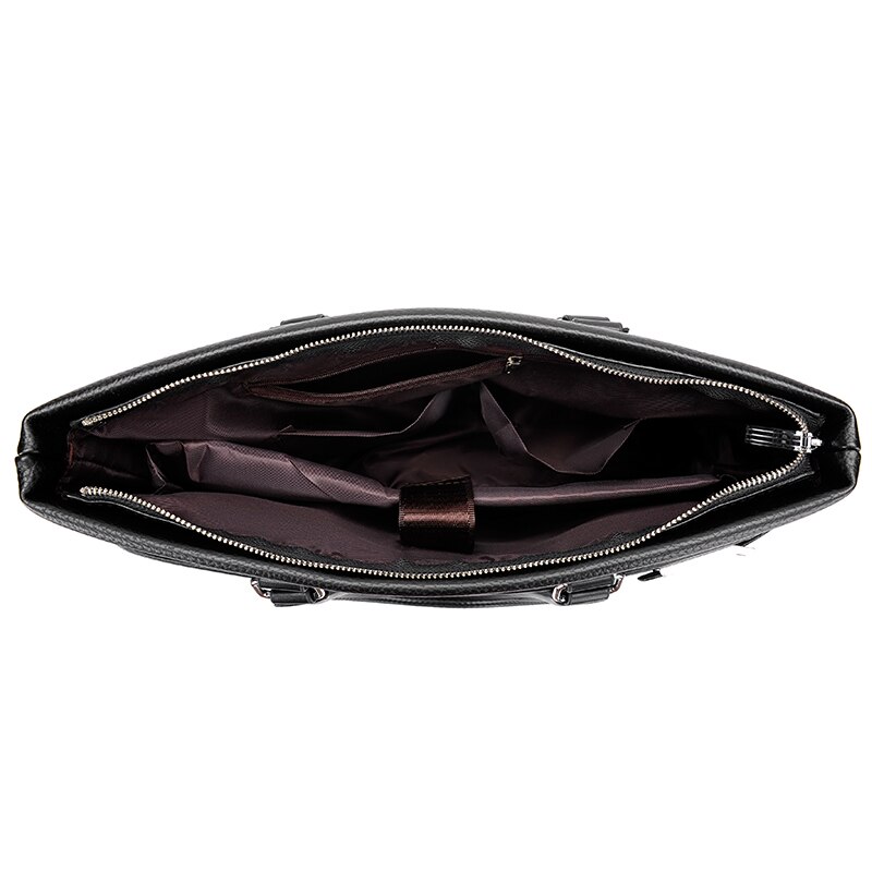 Men&#39;s Leather Bag for 14 Inch Laptop Bag Briefcases Leather Office Men&#39;s Business Bags for Document Holder Work Bag
