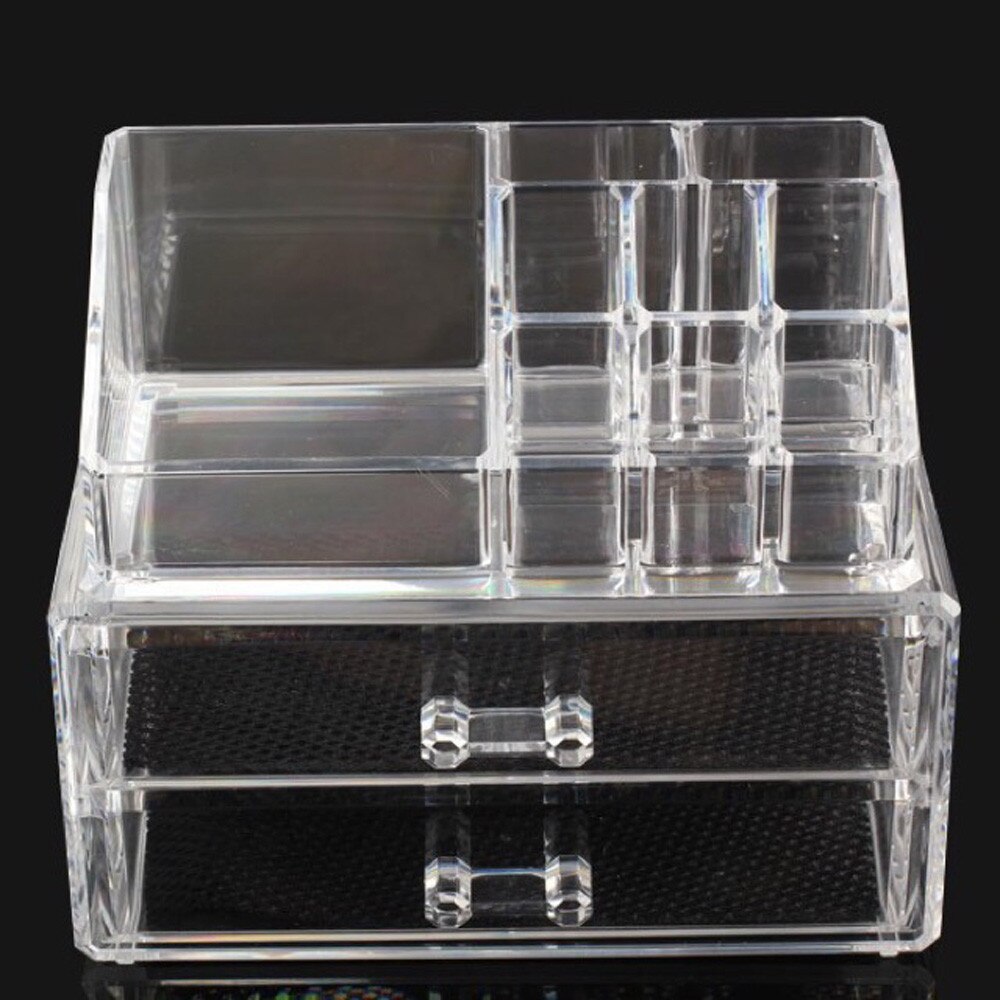 Clear Acryl Cosmetische Make-Up Organizer 2 Layer Organizer Make Organizer Woonaccessoires