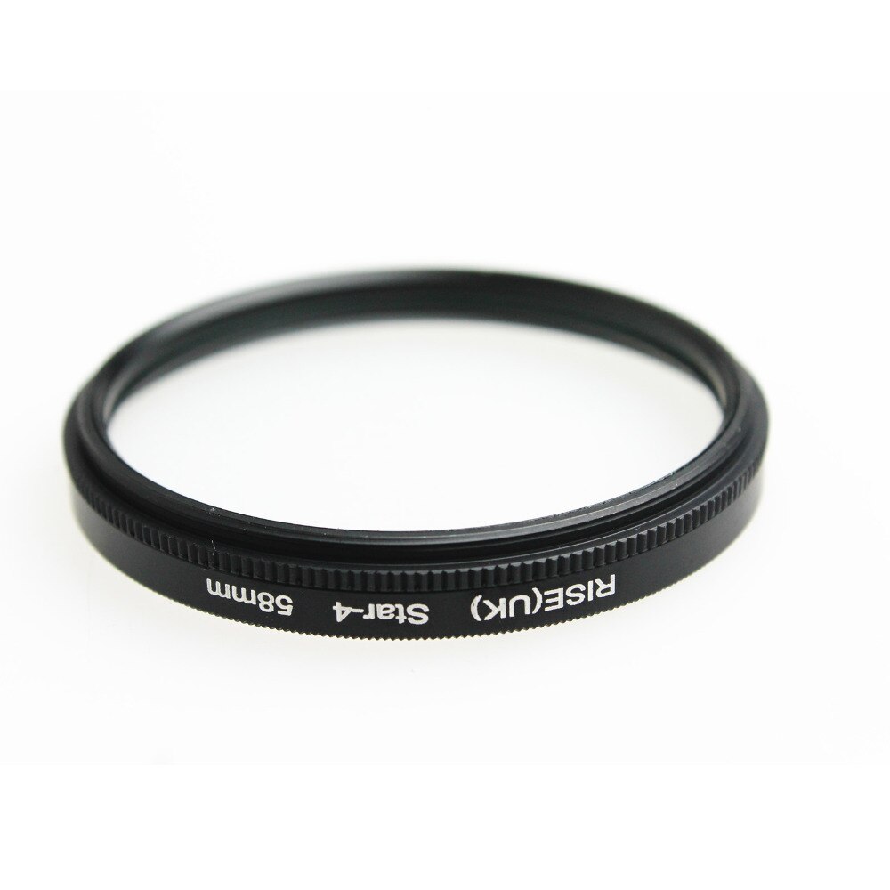 aankomst 58MM 4 Point Star Filter voor Canon EF 18-55mm 50mm 85mm Camera lens