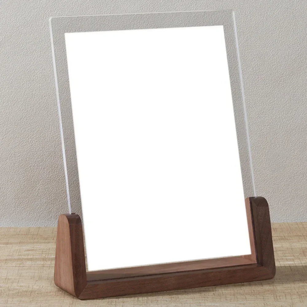 Frame Family Portrait Photography Wedding Studio Stand Ornaments Table Card Stand Acrylic Display Stand Free Photo Printing: 7 inch / Yellow