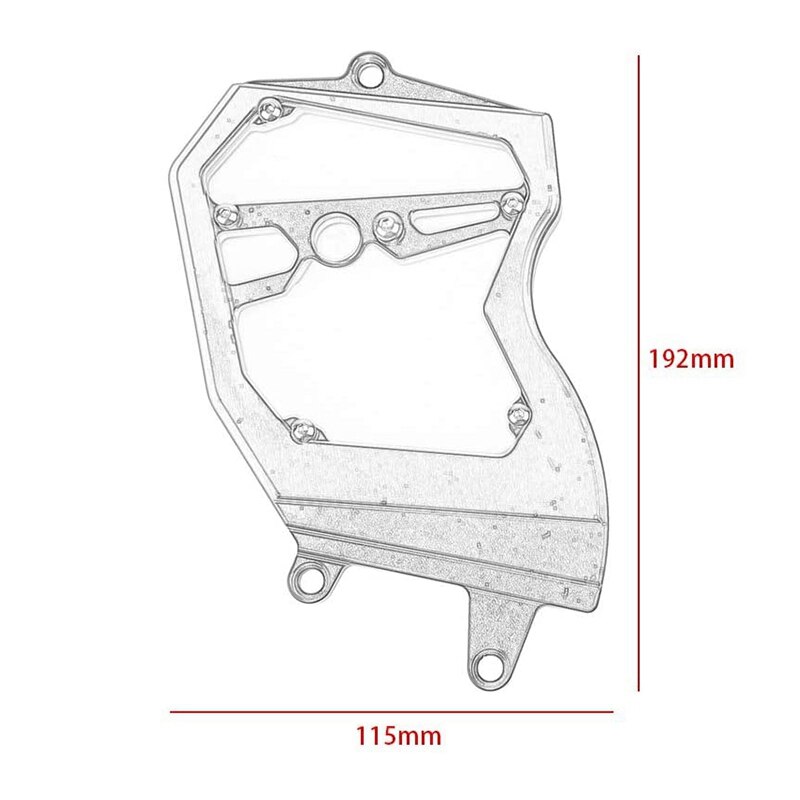 Motorcycle Front Chain Protection Cover Sprocket Protection Plate Engine Protector for Kawasaki ZX6R 636