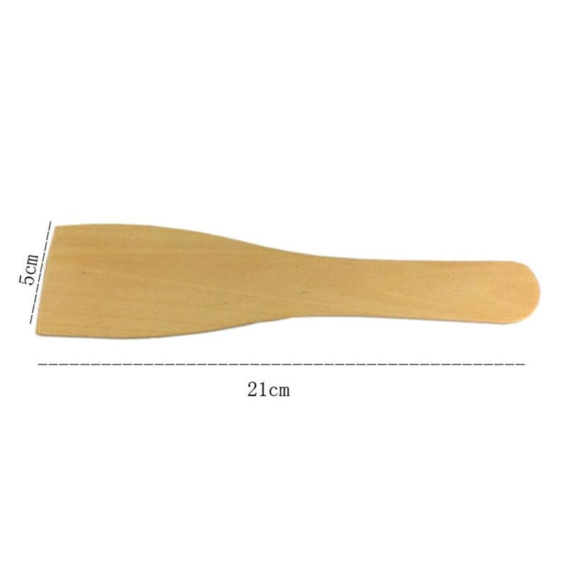 6 st non-stick trä spatel liten trä turner matlagning spade trä spatel köksredskap för hem restaurang cocina