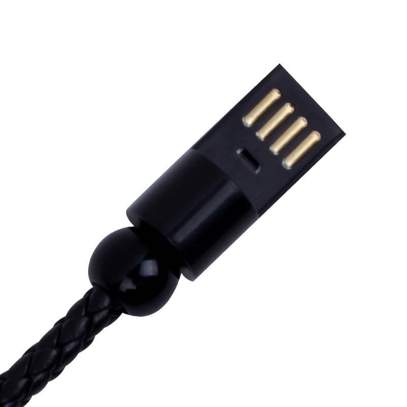 USB portátil joyas cuentas pulsera USB cargador datos pulseras Cable Gadgets para iPhone Huawei tipo C Micro