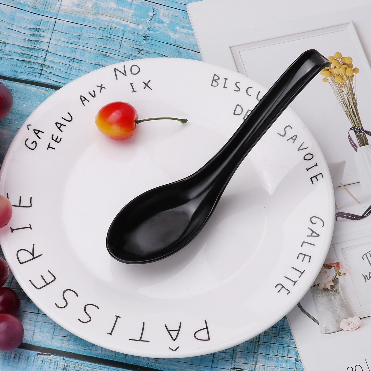 5/10Pcs Noodle Soup Spoons Japanese Ramen Noodles Spoon Long Handle Restaurants Cooking Table Utensil Spoon Tools