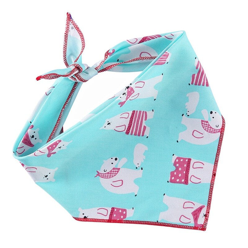 Kjæledyr hund bandana liten middels hund katt skjerf justerbar bomull hund valp bandana smekker sommer kjæledyr hund stell tilbehør