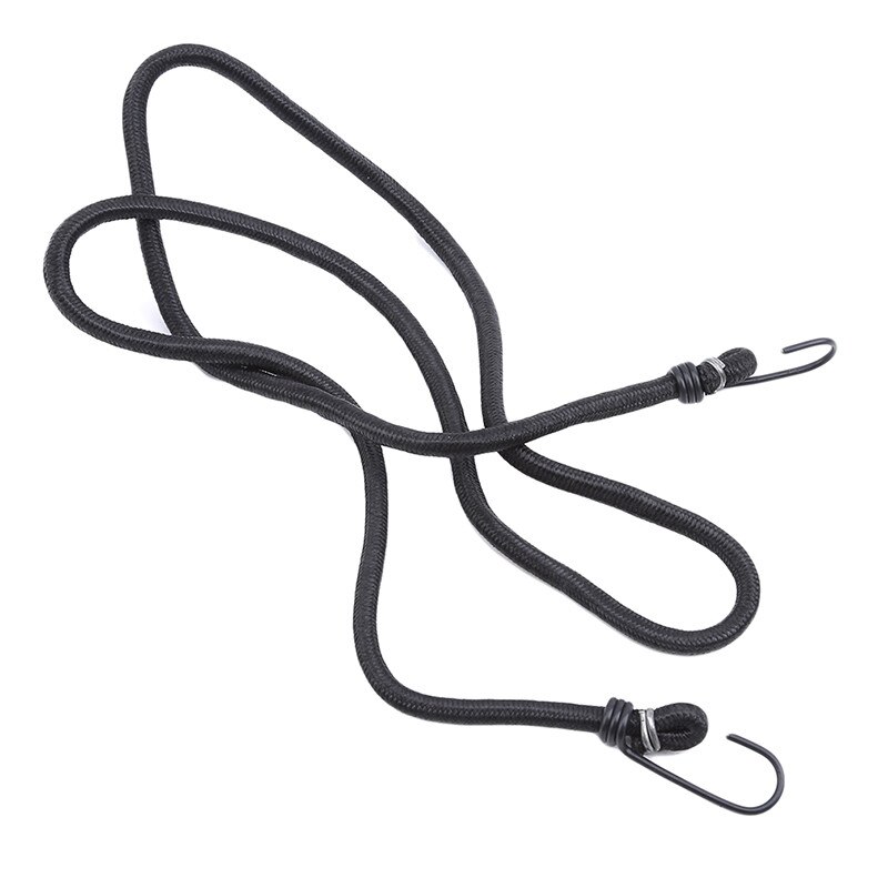 Elastico Attrezzature bungee Cavo Ganci Moto Corda cravatta Bicicletta Deposito tetto cremagliera Cinghia di Banda Fissa Gancio Elastici di Gomma Corda Bagagli: nero